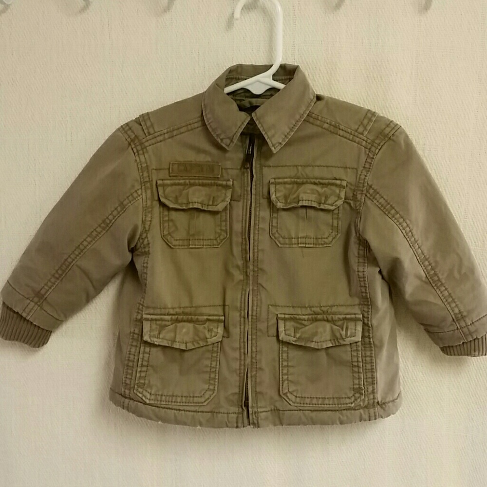 Place Varsity League baby jacket.